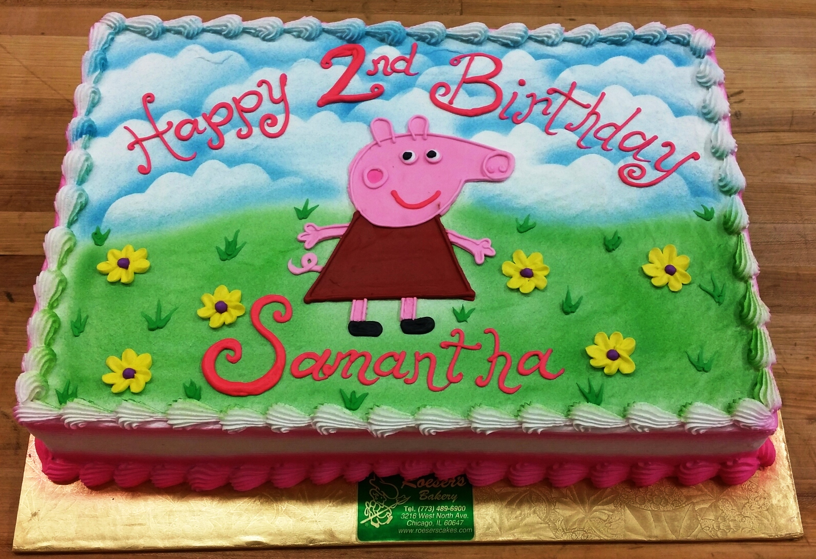 peppa pig draw - Roeser's Bakery of Chicago